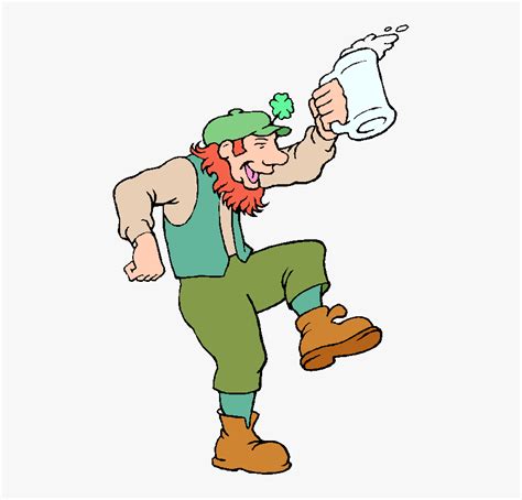 Drunk Irishman Dancing Bib Clipart Png Download Animated  Irish