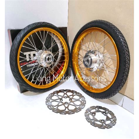 Jual Sepaket Velg TDR Tromol Set Jari2 Plus Ban Paketan Velg Suzuki