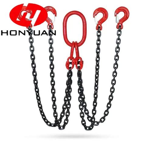 Adjustable G Lifting Chain Sling With Masterlink And Clevis Hook