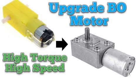 Upgrade Bo Motor To High Torque High Speed Gear Motor At Volt Only