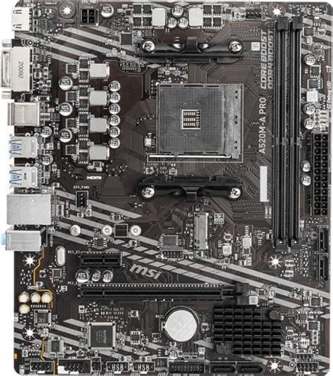 MSI A520M-A PRO MSI Дънни платки Цени, оферти и мнения, списък с магазини
