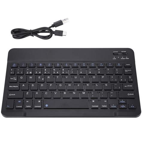 Duokon Clavier Sans Fil Mini Pav Tactile De Clavier Espagnol Sans Fil