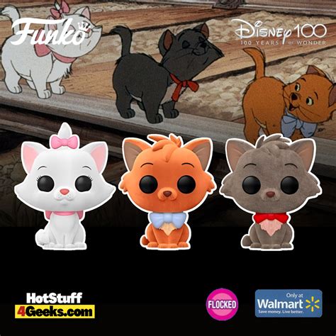 New Disney Aristocats Flocked Pack Funko Pops Exclusive