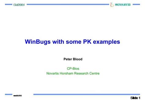 PPT - WinBugs with some PK examples PowerPoint Presentation, free ...