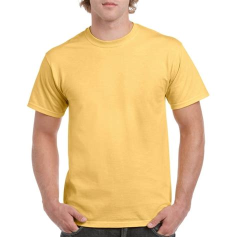 Gildan Gildan Mens Heavy Cotton T Shirt 4xl Yellow Haze Walmart