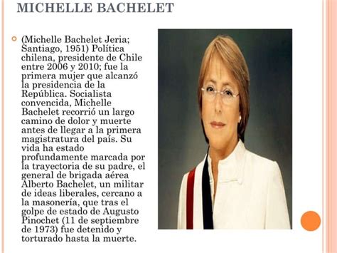 Biografía michelle bachelet PPT