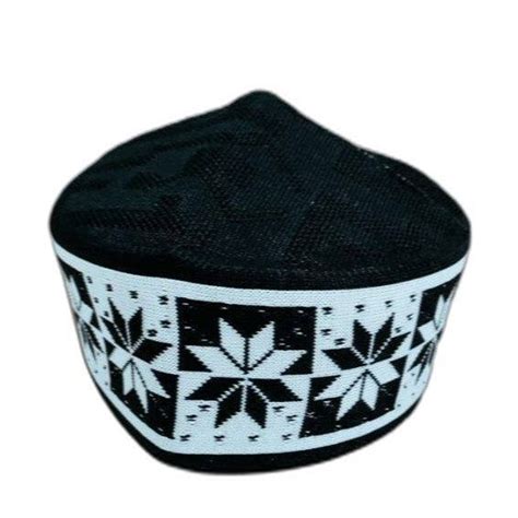 Black Base Cotton Patta Jali Muslim Cap At Rs Piece In Ajmer Id