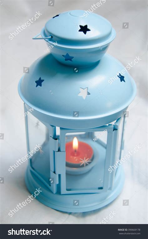 Blue Candle Lantern Stock Photo 399669178 Shutterstock