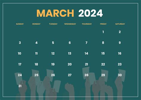 Free March 2024 Election Calendar Template Edit Online And Download