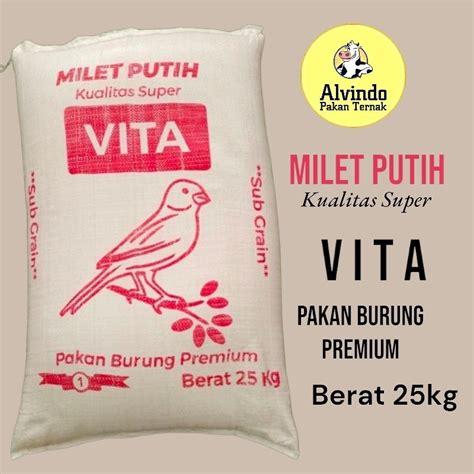 Jual Milet Putih Vita Kg Makanan Burung Shopee Indonesia