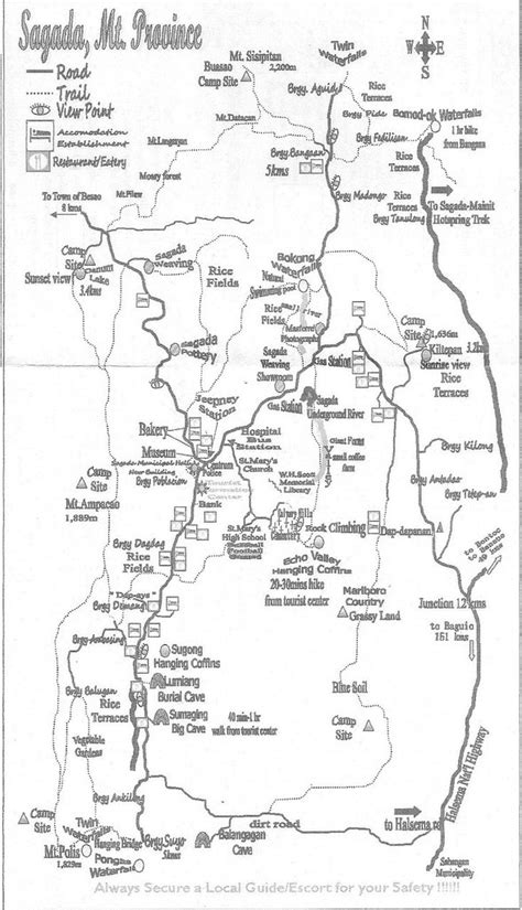 Tourist Attraction Baguio Map With Tourist Spots Tourist Destination