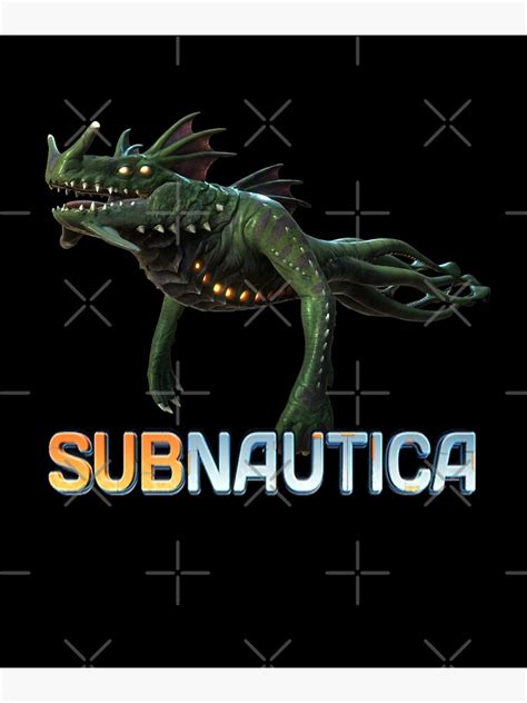 Subnautica Sea Dragon Leviathan Poster By Eloisealle Redbubble