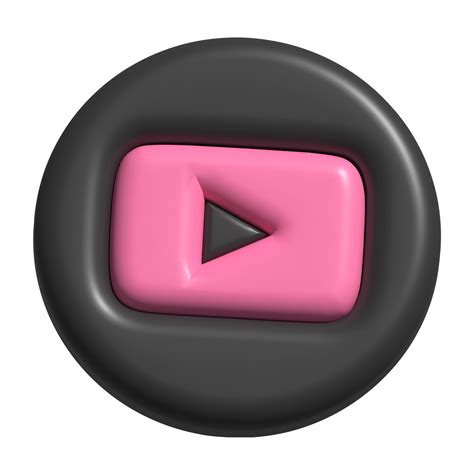 3d Icono Logo De Youtube 21100488 Png