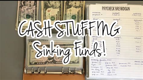 May Cash Stuffing Sinking Funds Cash Counting Youtube