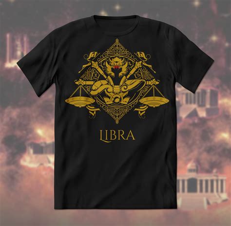 Playera Caballeros Del Zodiaco Armadura Libra Totomoli Mx