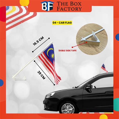 TBF Bendera Tangan Jalur Gemilang Spring Flag Car Flag Motor Flag