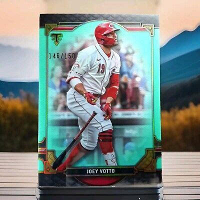 Topps Triple Threads Joey Votto Aquamarine Ebay