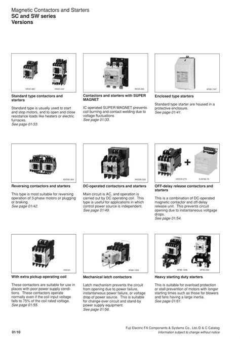 Pdf Magnetic Contactors And Starters Sc And Sw Series · Magnetic