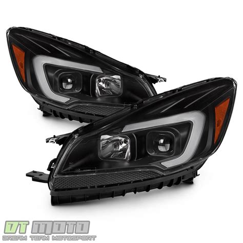 Black Ford Escape Led Tube Projector Headlights