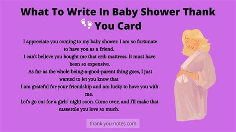 Baby Shower Thank You Card Wording Examples Etiquette 48 OFF