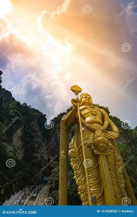 Lord Murugan Statue Batu Caves Kuala Lumpur Malaysia Stock Photo ...