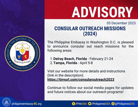 2024 Consular Outreach Mission Embassy Of The Republic Of The Philippines