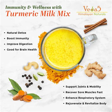 Turmeric Golden Milk Mix Veda5 Naturals