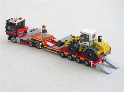 Mercedes Actros With Stepframe Trailer Lego Truck Lego City Truck