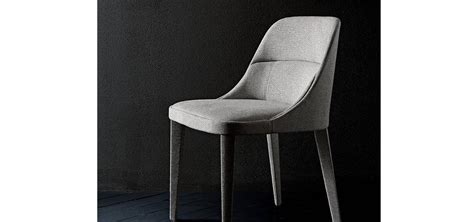 Gallotti And Radice Dining Chair Grey Fabric Exclusive By Andreotti