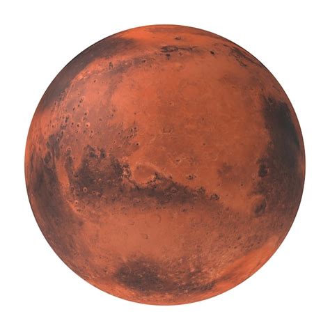 Premium PSD Planet Mars The Red Planet Isolated On Transparent