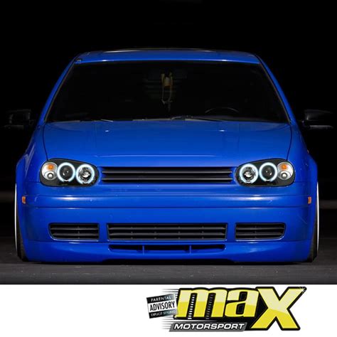 Vw Golf Mk4 Angel Eye Headlights Black Max Motorsport