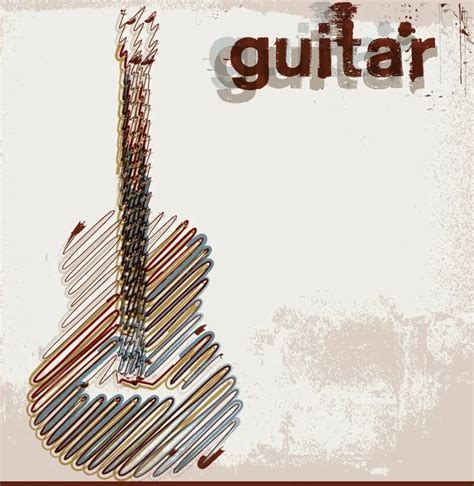 Guitarra Abstracta Ilustraci N Vectorial Vector De Stock Designfgb