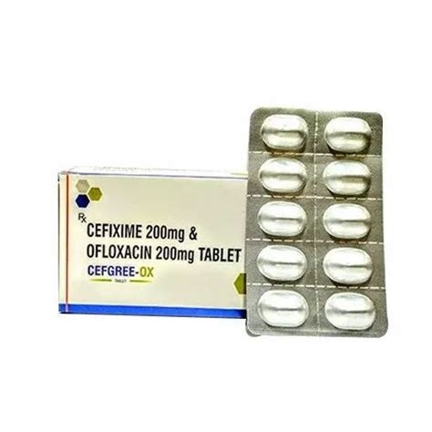 Cefgree OX Cefixime 200mg Ofloxacin 200mg Tablet Prescription