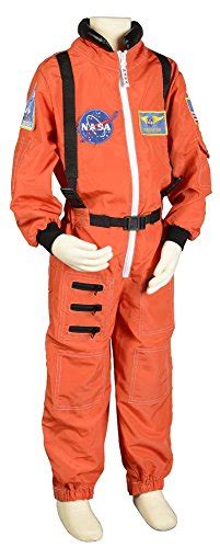 Aeromax Adult Astronaut Suit with Embroidered Cap, Orange, Large ⋆ My Astronaut Costume