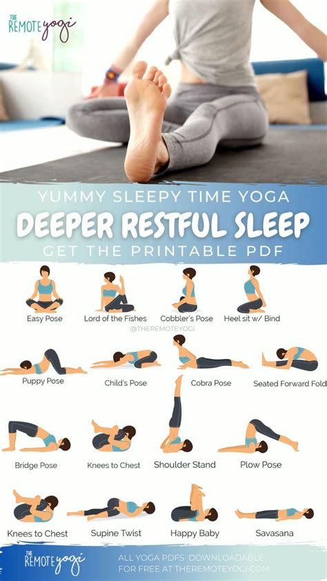 Relaxing Bedtime Yoga Free Printable Pdf Artofit