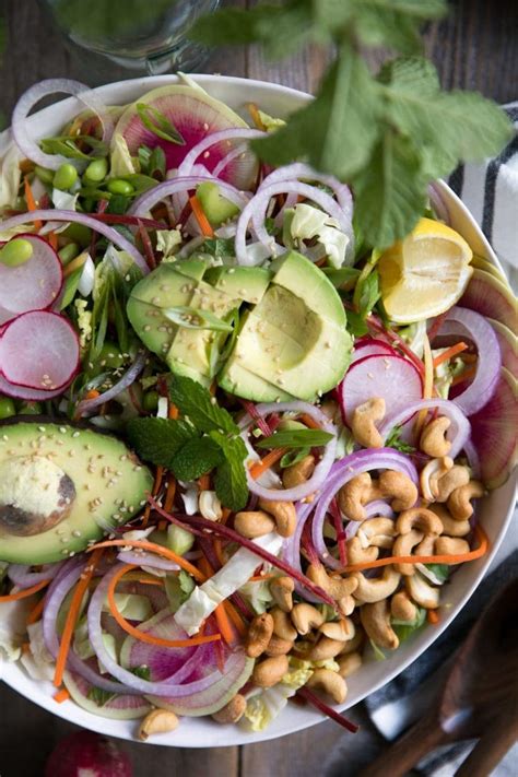 Cabbage And Cashew Salad With Miso Vinaigrette The Forked Spoon