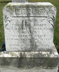 Franklin Groff Find A Grave Memorial