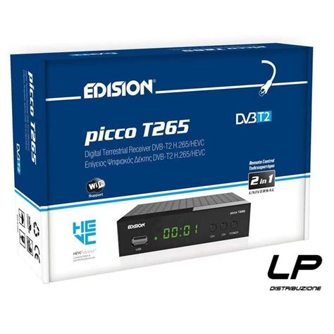 Edision PICCO T265 DVB T2 Ricevitore Digitale Terrestre