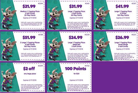 Chuck E Cheese Coupons Reading Log Chuck E Cheese Summer Of Fun