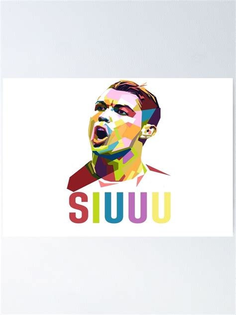 "Funny Siuuu Football Meme Ronaldo Meme si hope style" Poster by ...