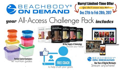 Beachbody On Demand All Access Challenge Pack Beachbody On Demand