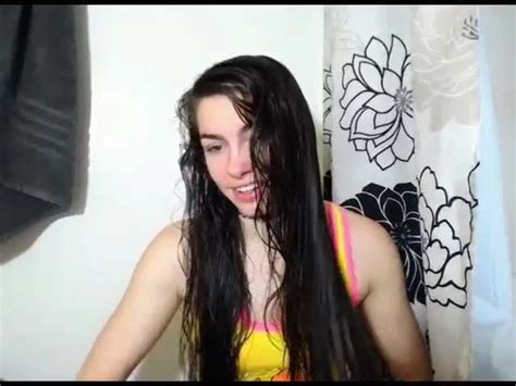 Long Hair Hair Wet Hair Drying Hair Striptease Webcam Porn Feat Chronic Love XHamster