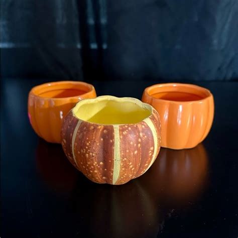 Little pumpkin candle holders. Pumpkin Candle Holder, Candle Holders ...