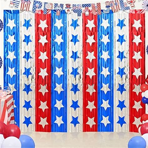 Pineki 3 Pack 4th Of July Party Decorations Red White And