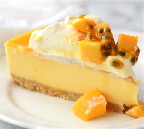 Easy No Bake Mango Cheesecake Recipe