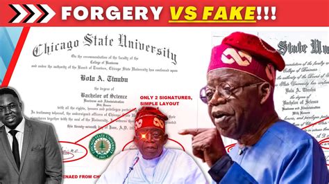 Tinubu Certificate Saga Csu Claims Exposed Youtube