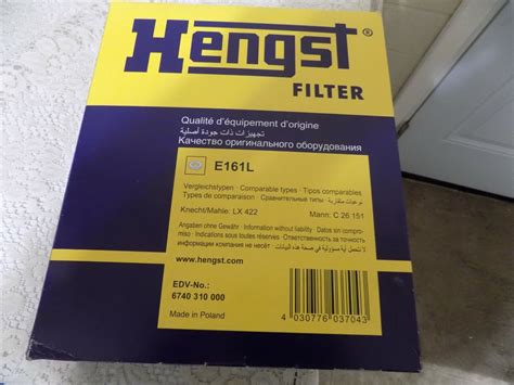 Air Filter Hengst E L For Sale Online Ebay