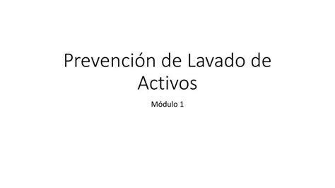 Ppt Prevención De Lavado De Activos Powerpoint Presentation Free