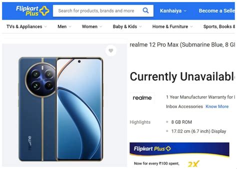 Realme 12 Pro Max Listing Spotted on Flipkart; Design, Specifications ...