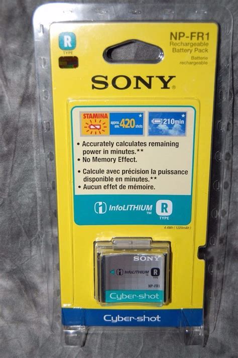 NEW SONY NP FR1 R Type Rechargeable Battery 1220mAh Cybershot Cameras